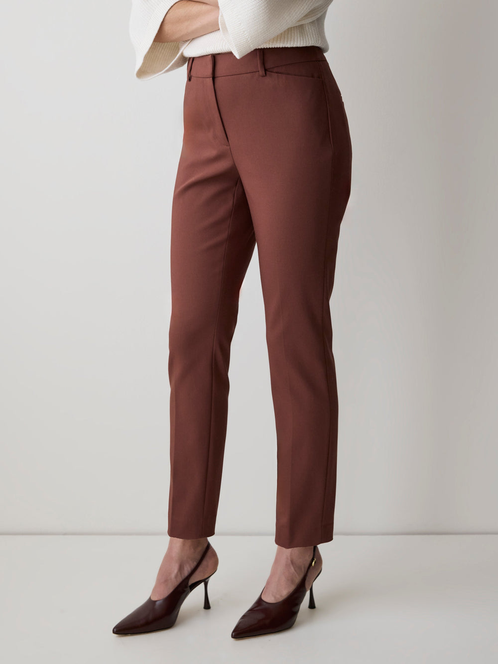 Limitless Mid-Rise Slim-Leg Curvy Pant rw&co Exclusive Sale Price