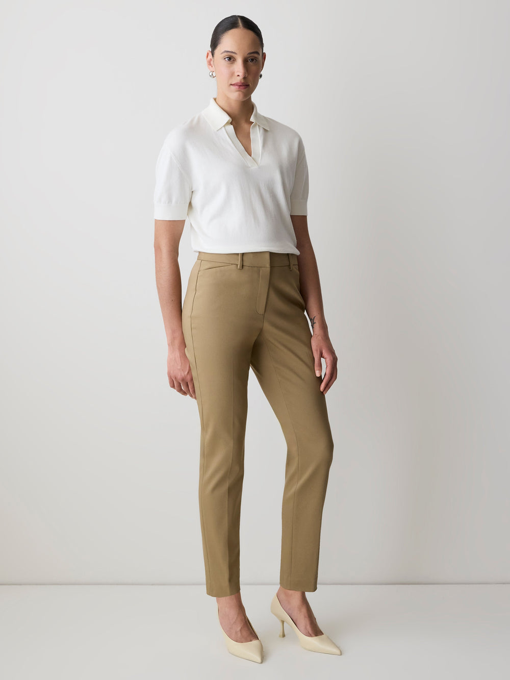 Limitless Mid-Rise Slim-Leg Curvy Pant rw&co Exclusive Sale Price