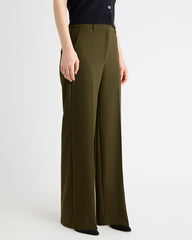 Mid-Rise Wide-Leg Heavy Twill Pant rw&co Limited Time Discount