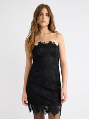 3D Lace Sleeveless Mini Dress rw&co Special Promo Price