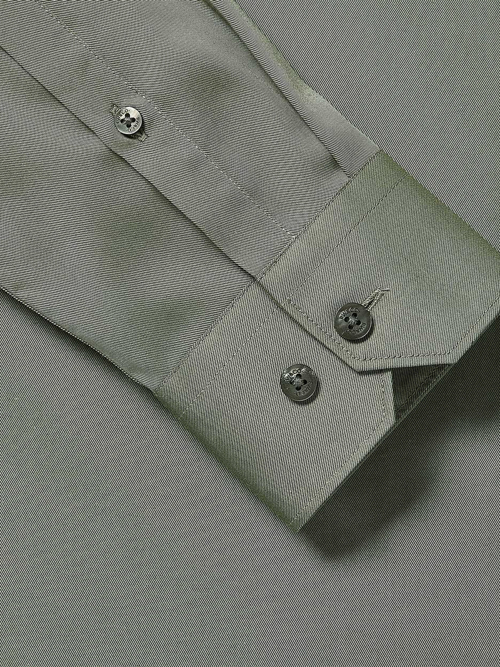 Slim Fit Solid Twill Dress Shirt rw&co Limited Time Discount