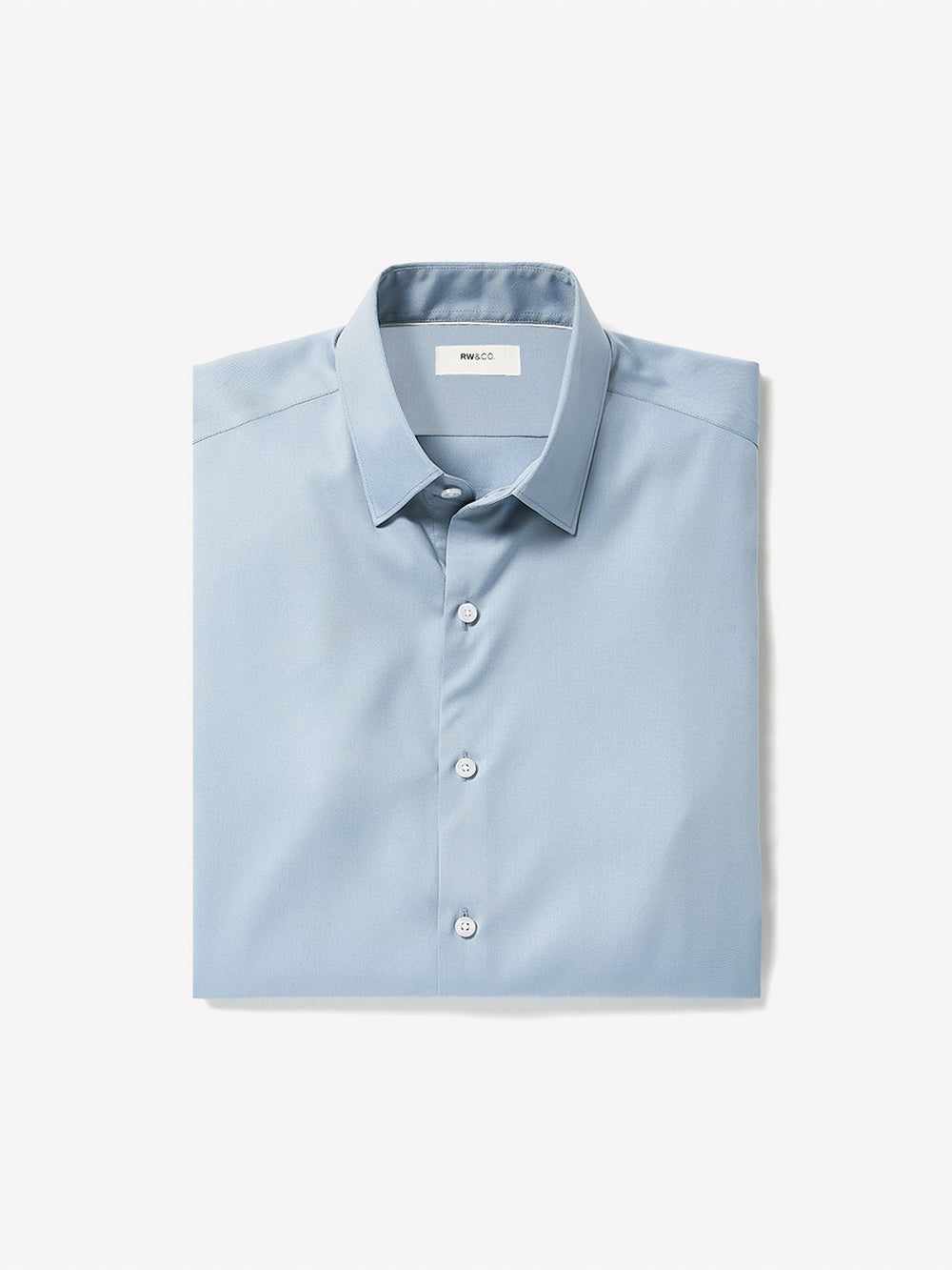 Slim Fit Solid Twill Dress Shirt rw&co Limited Time Discount