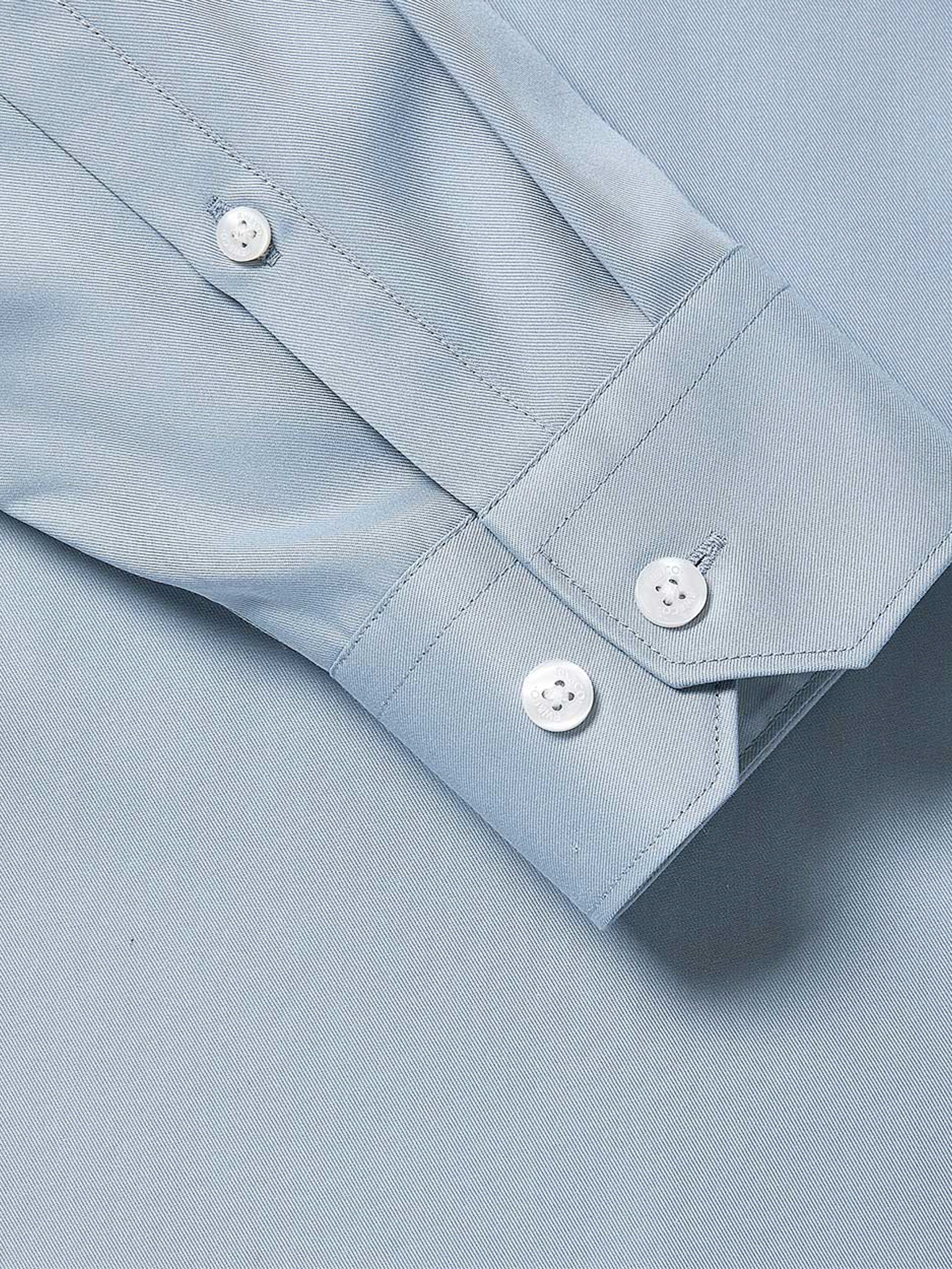 Slim Fit Solid Twill Dress Shirt rw&co Limited Time Discount