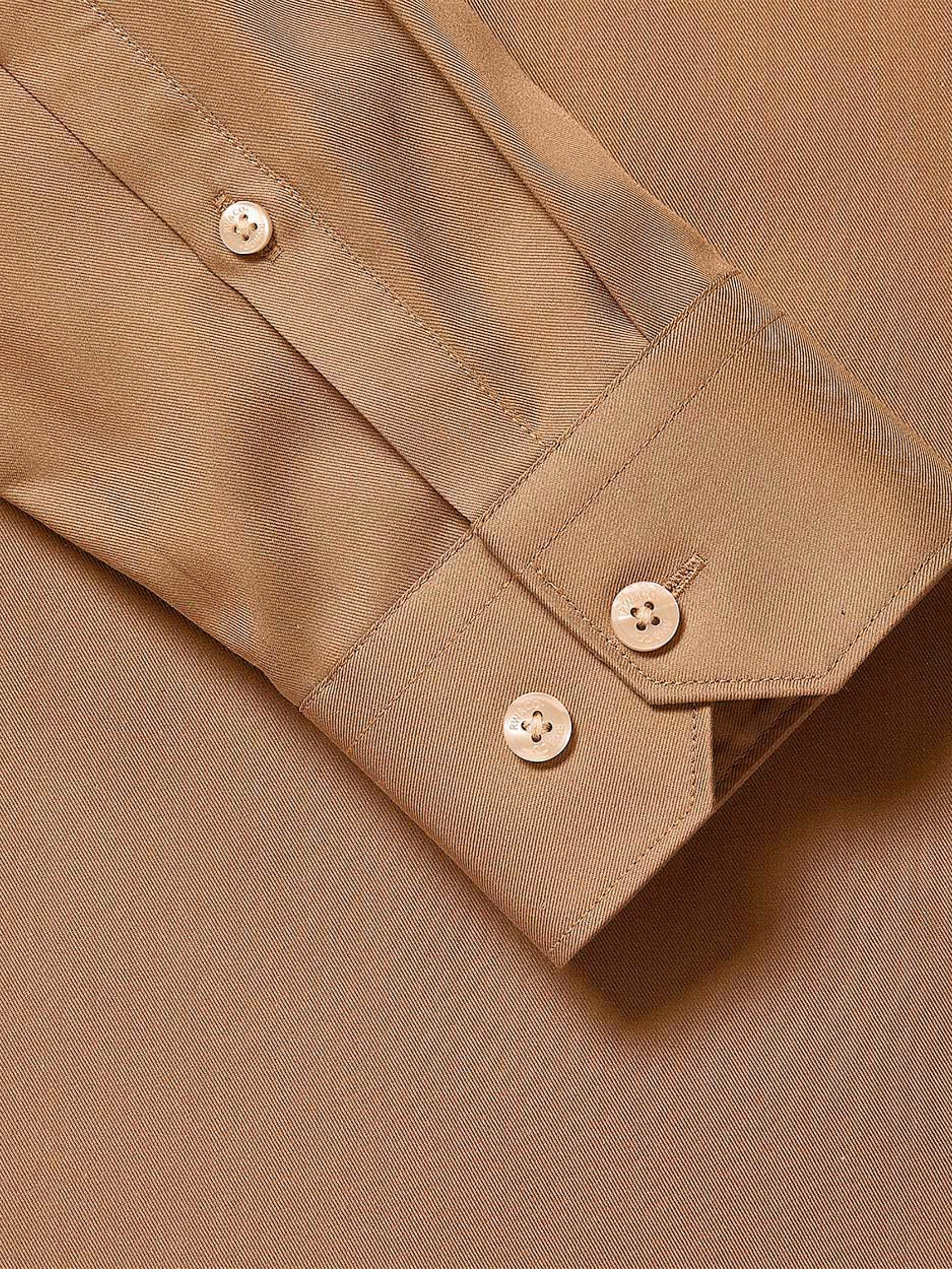 Slim Fit Solid Twill Dress Shirt rw&co Limited Time Discount