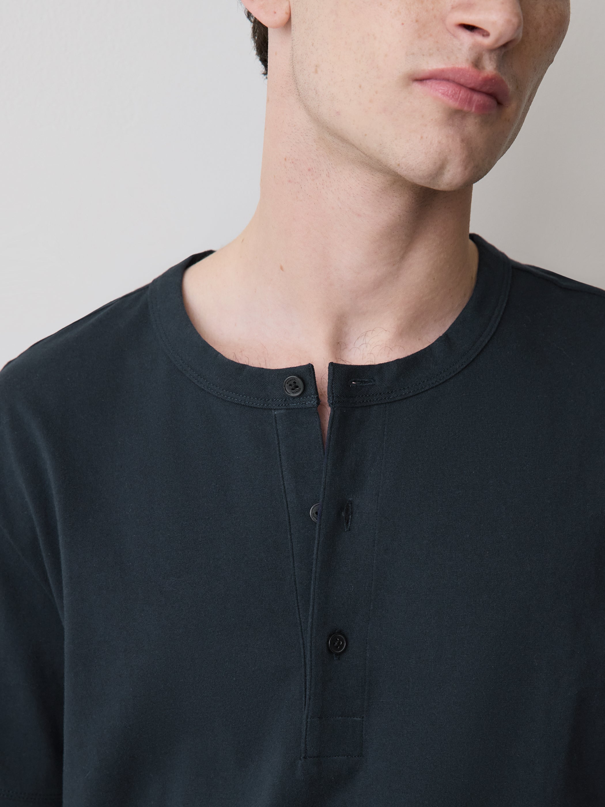 Short-Sleeve Henley T-Shirt rw&co On Sale