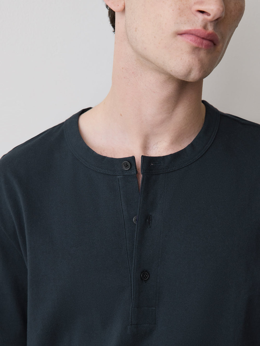 Short-Sleeve Henley T-Shirt rw&co On Sale