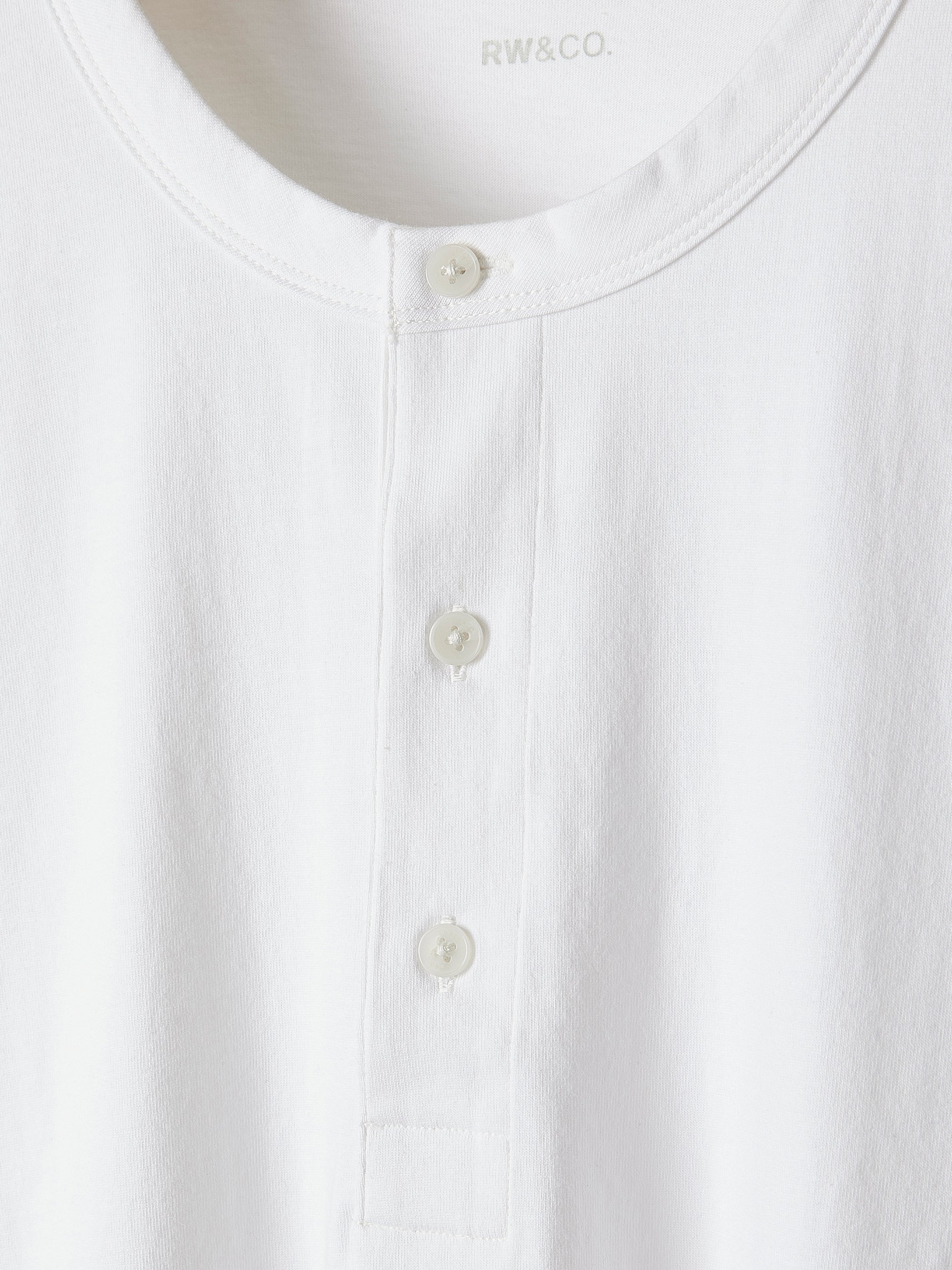 Short-Sleeve Henley T-Shirt rw&co On Sale