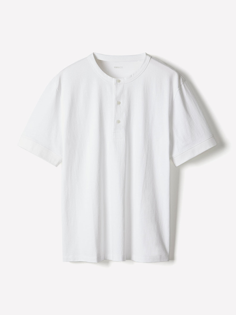 Short-Sleeve Henley T-Shirt rw&co On Sale