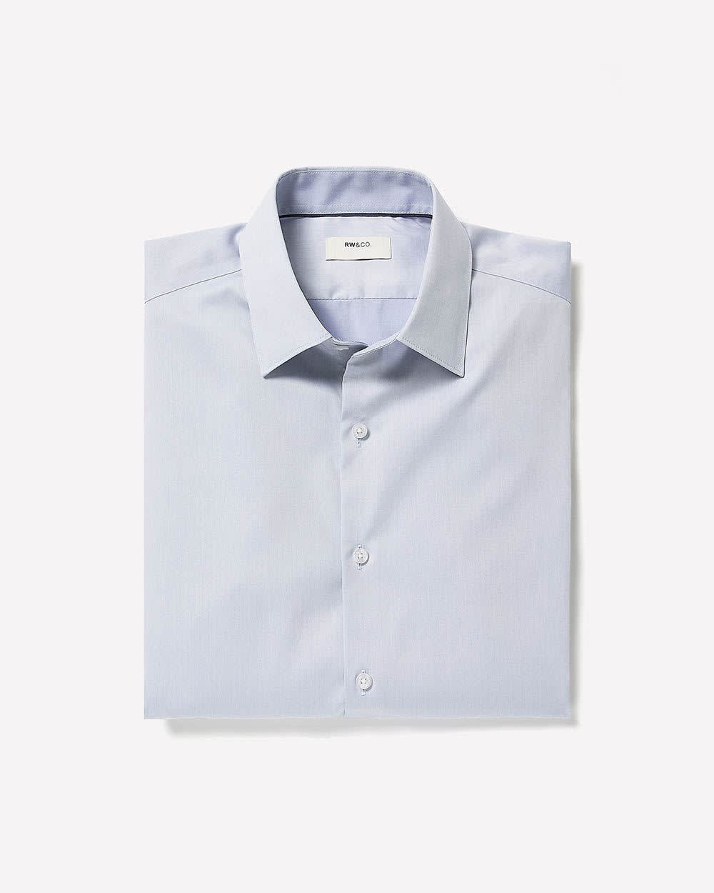 Tailored Fit Denim-Like Dress Shirt rw&co Special Promo Price