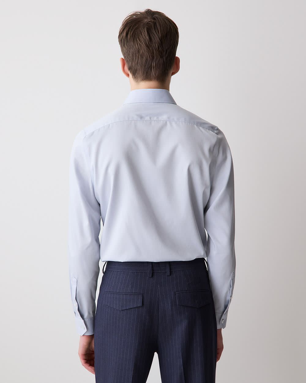 Tailored Fit Denim-Like Dress Shirt rw&co Special Promo Price
