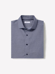 Regular Fit Dress Shirt with Micro Geo Print rw&co Special Offer