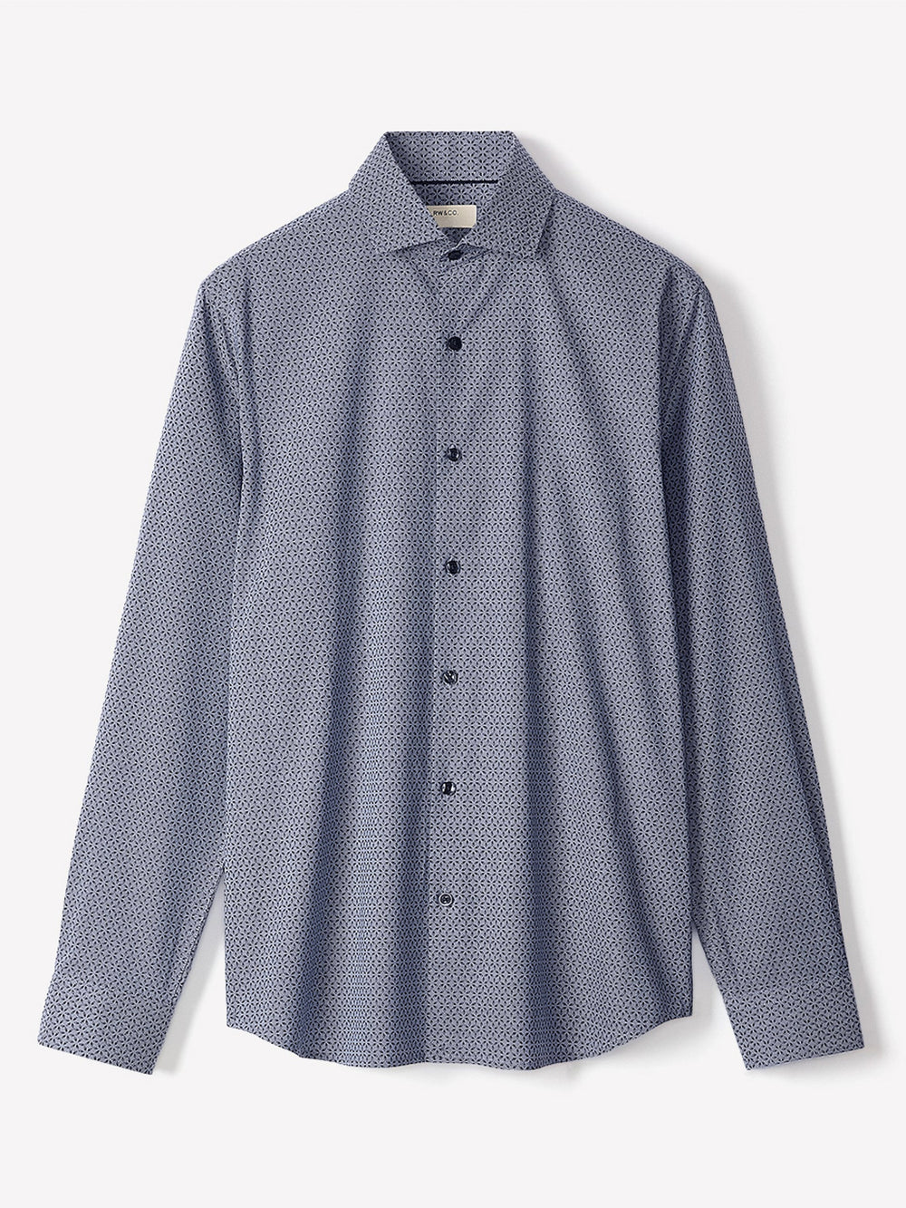 Regular Fit Dress Shirt with Micro Geo Print rw&co Special Offer