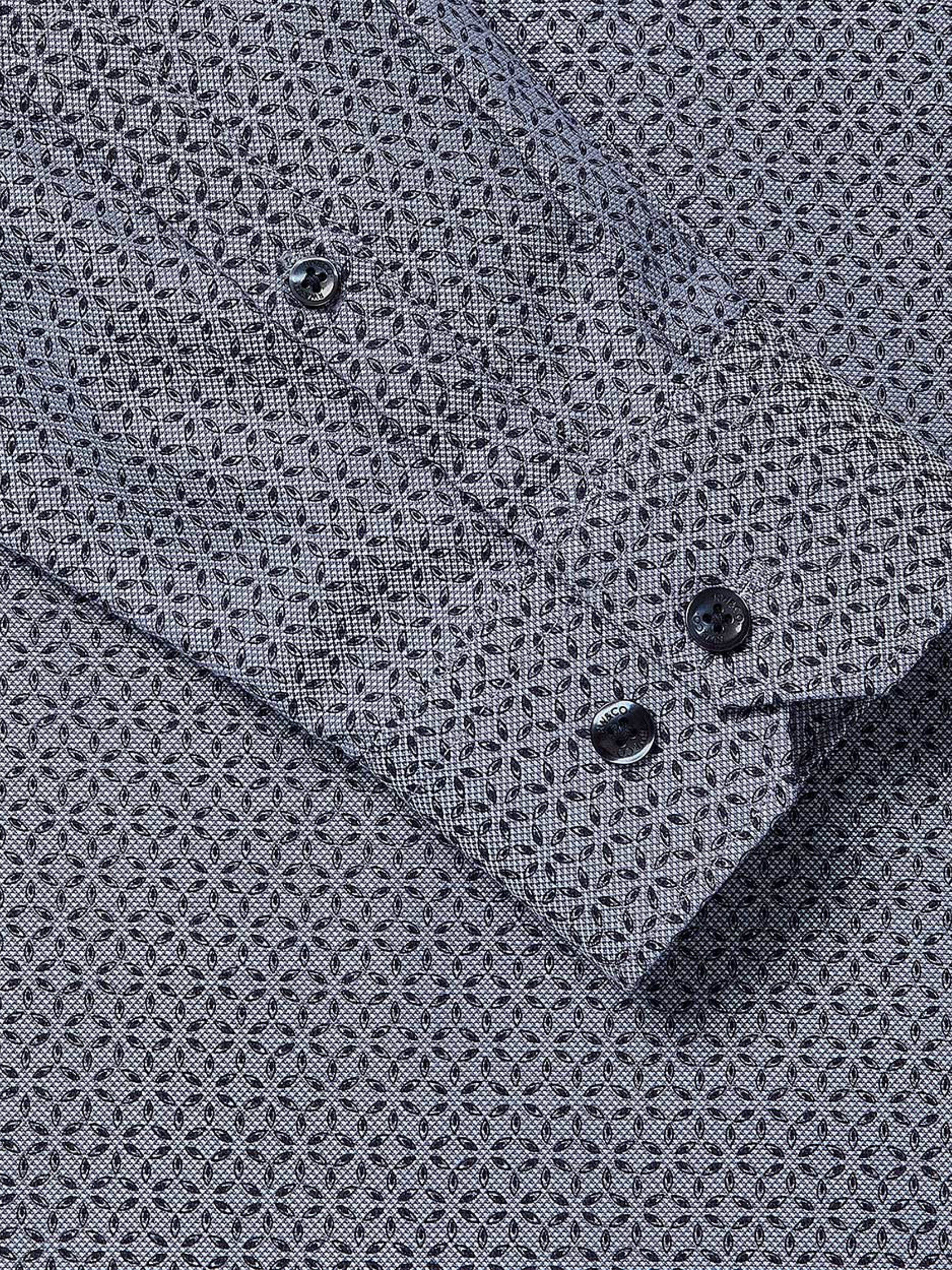 Regular Fit Dress Shirt with Micro Geo Print rw&co Special Offer