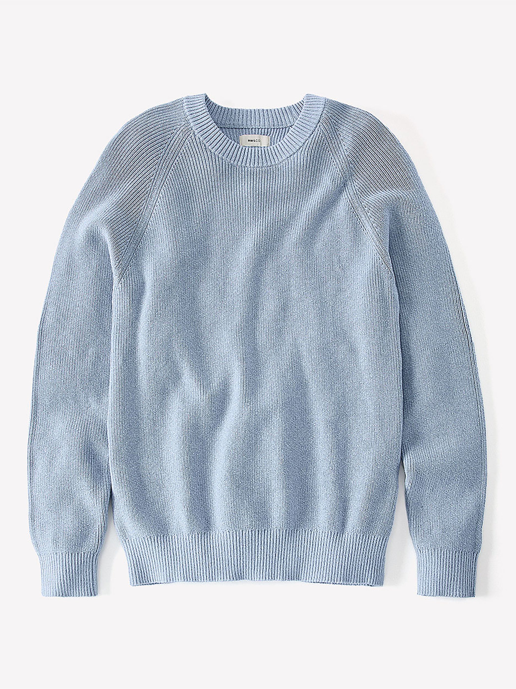 Long-Sleeve Sweater with Shaker Stitches rw&co Limited Time Discount