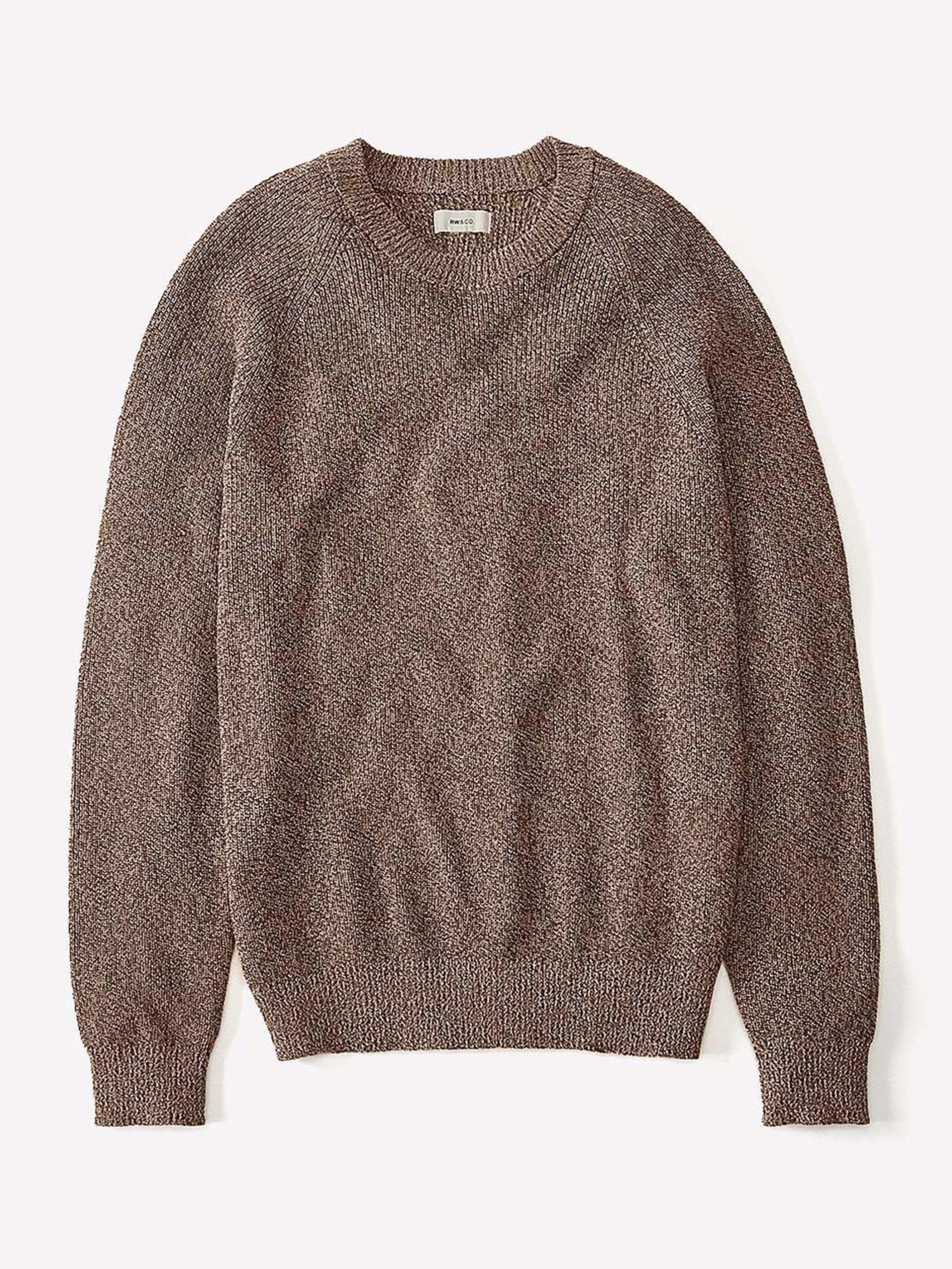 Long-Sleeve Sweater with Shaker Stitches rw&co Limited Time Discount