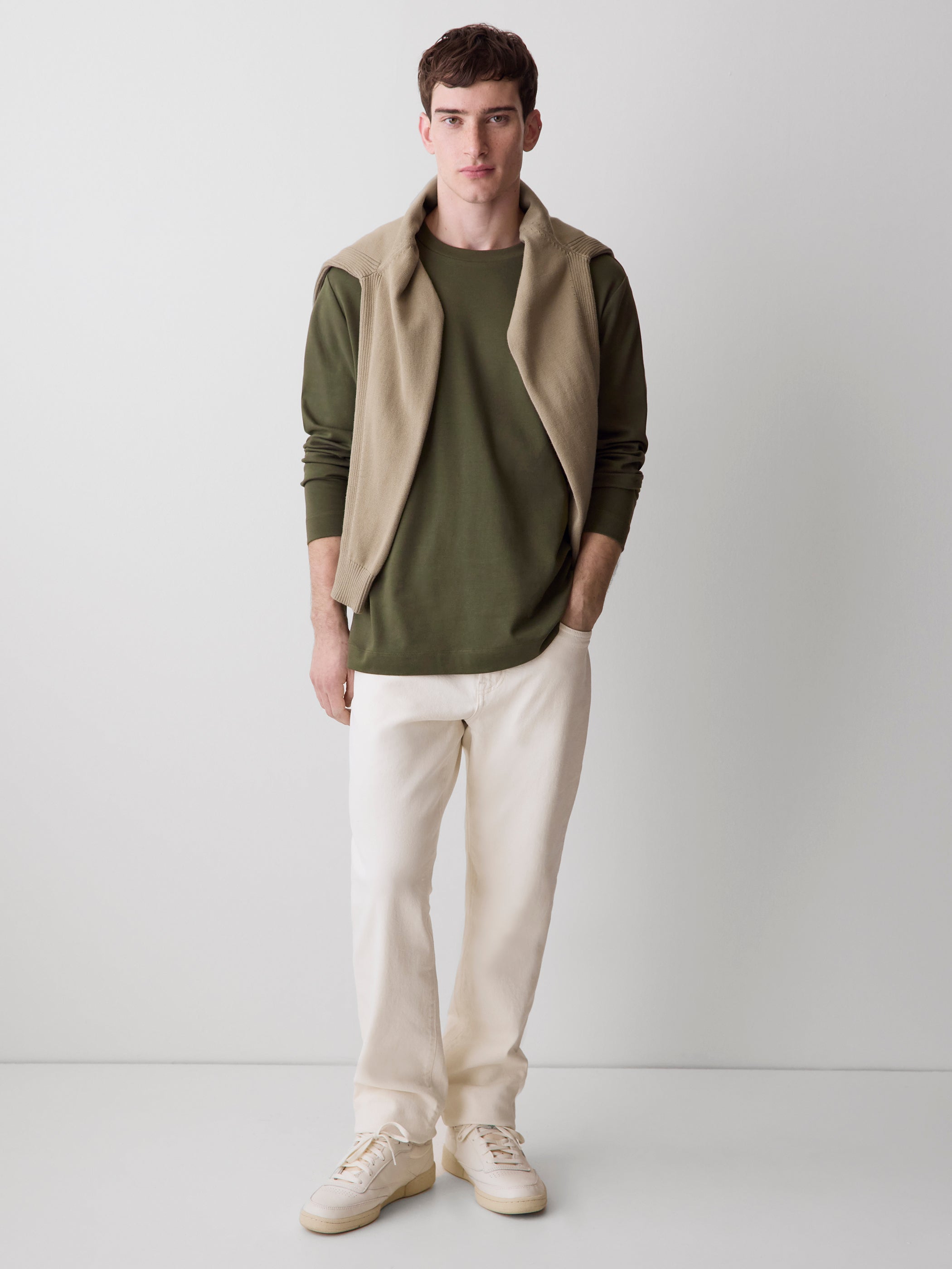 Long-Sleeve Crew-Neck Tee rw&co Special Promo Price