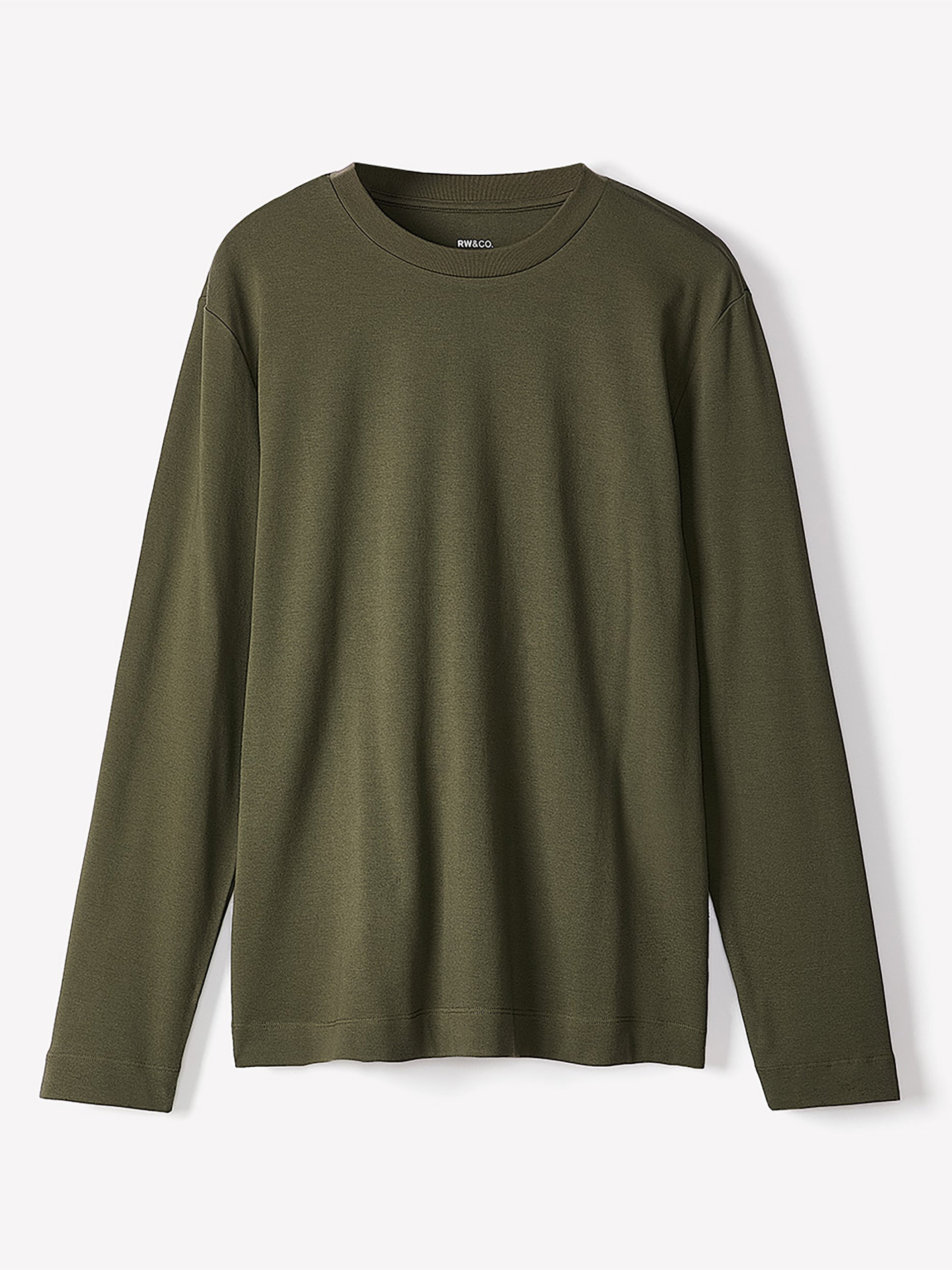 Long-Sleeve Crew-Neck Tee rw&co Special Promo Price