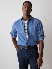 Striped Short-Sleeve Crew-Neck Tee rw&co On Sale