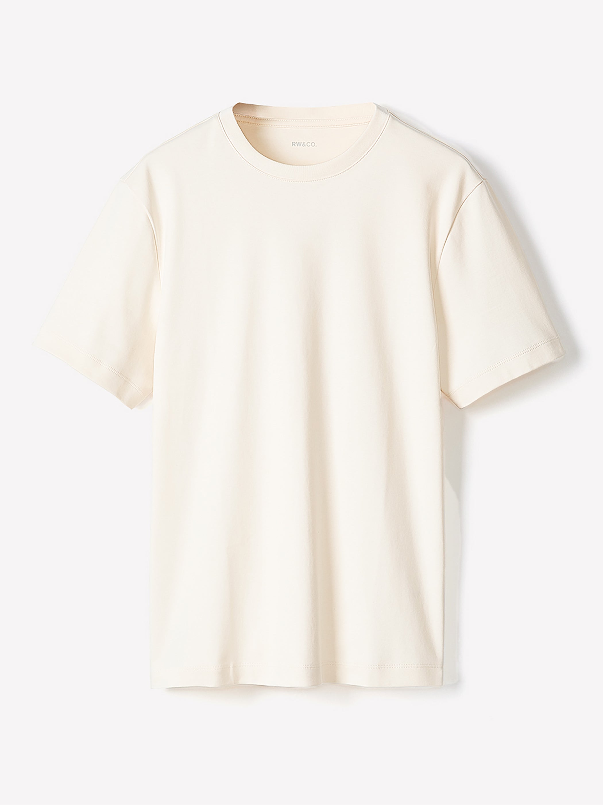 Solid Short-Sleeve Crew-Neck Tee rw&co Special Offer