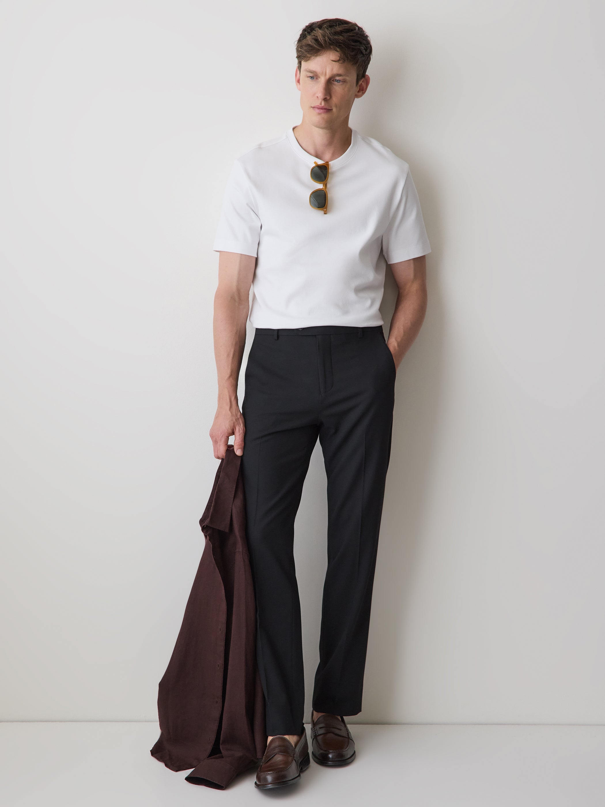 Solid Short-Sleeve Crew-Neck Tee rw&co Special Offer