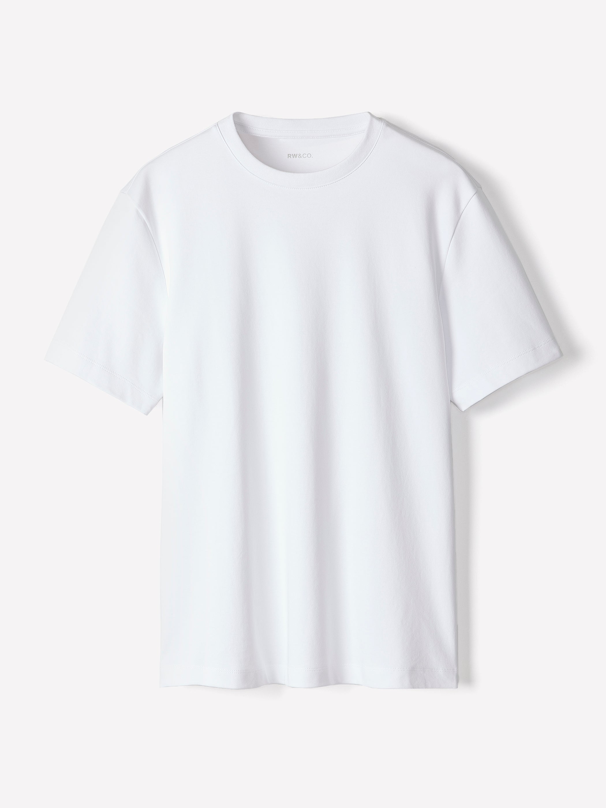 Solid Short-Sleeve Crew-Neck Tee rw&co Special Offer