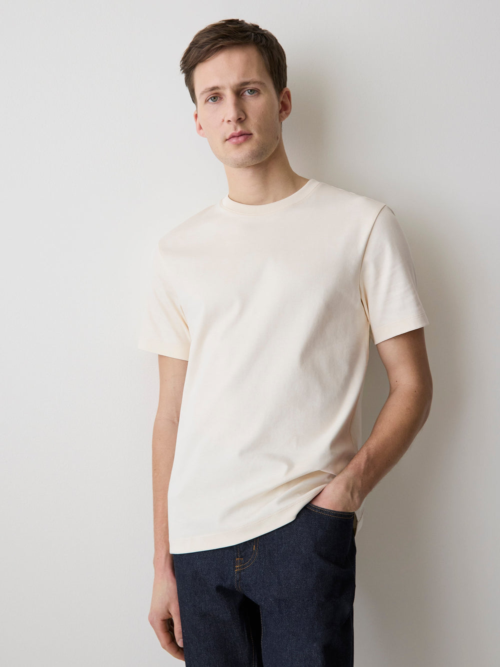 Solid Short-Sleeve Crew-Neck Tee rw&co Special Offer