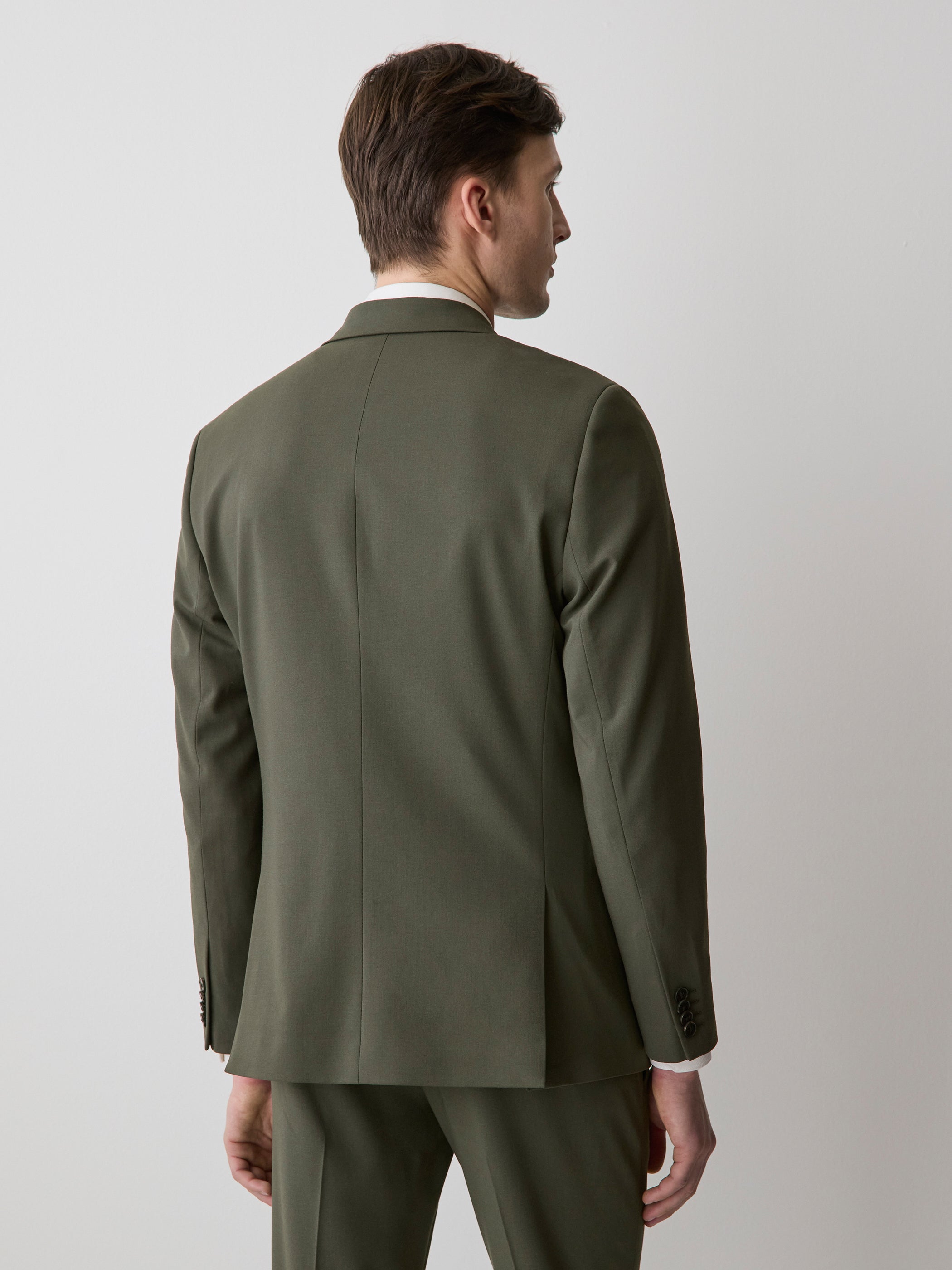 Slim Fit Dark Green Suit Blazer rw&co Special Promo Price