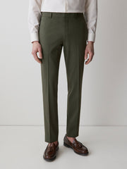 Slim Fit Dark Green Suit Pant rw&co On Sale