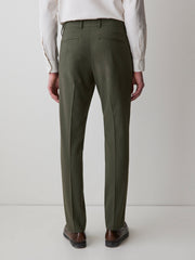 Slim Fit Dark Green Suit Pant rw&co On Sale