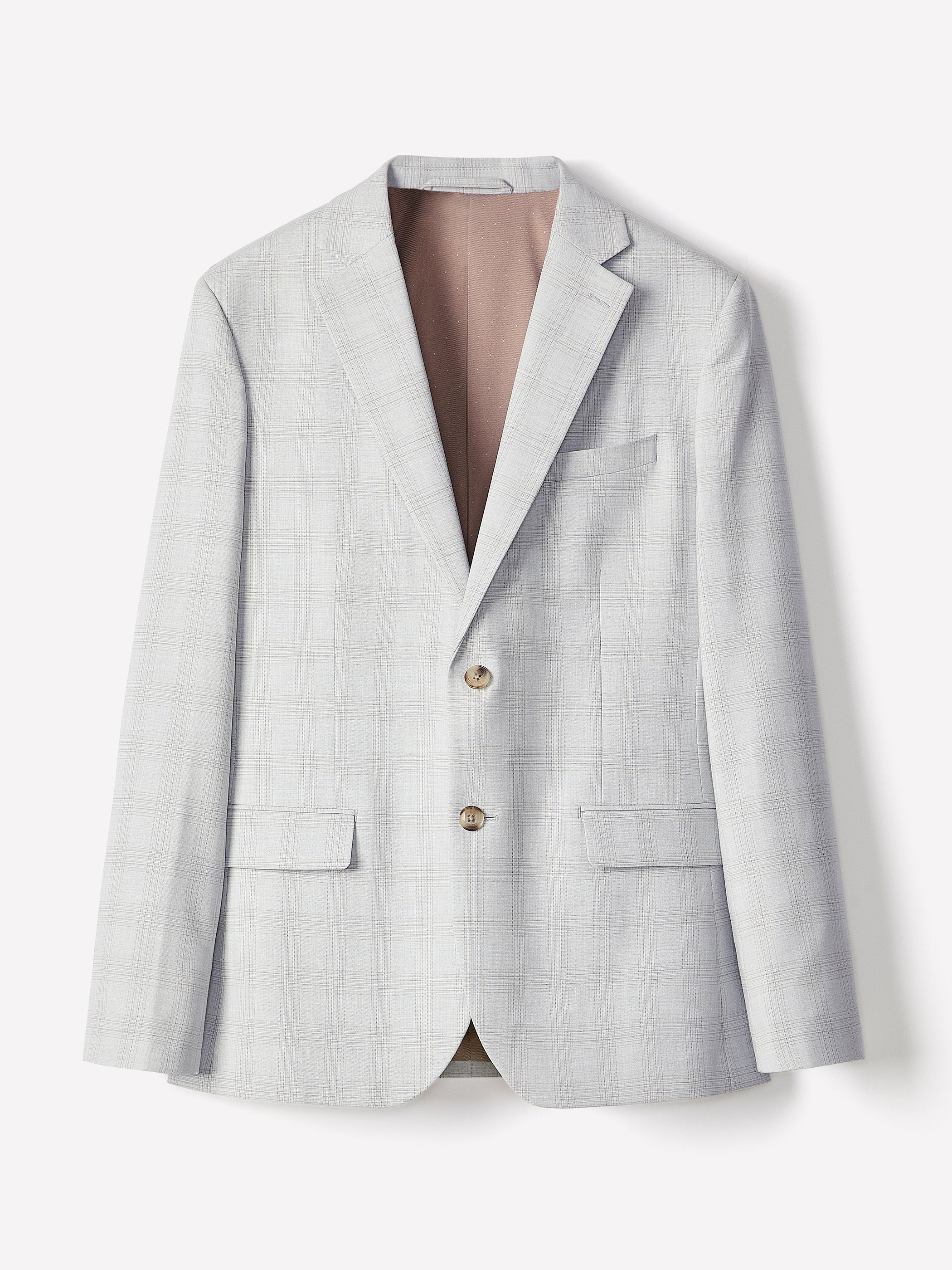 Slim Fit Grey Checkered Suit Blazer rw&co Special Promo Price