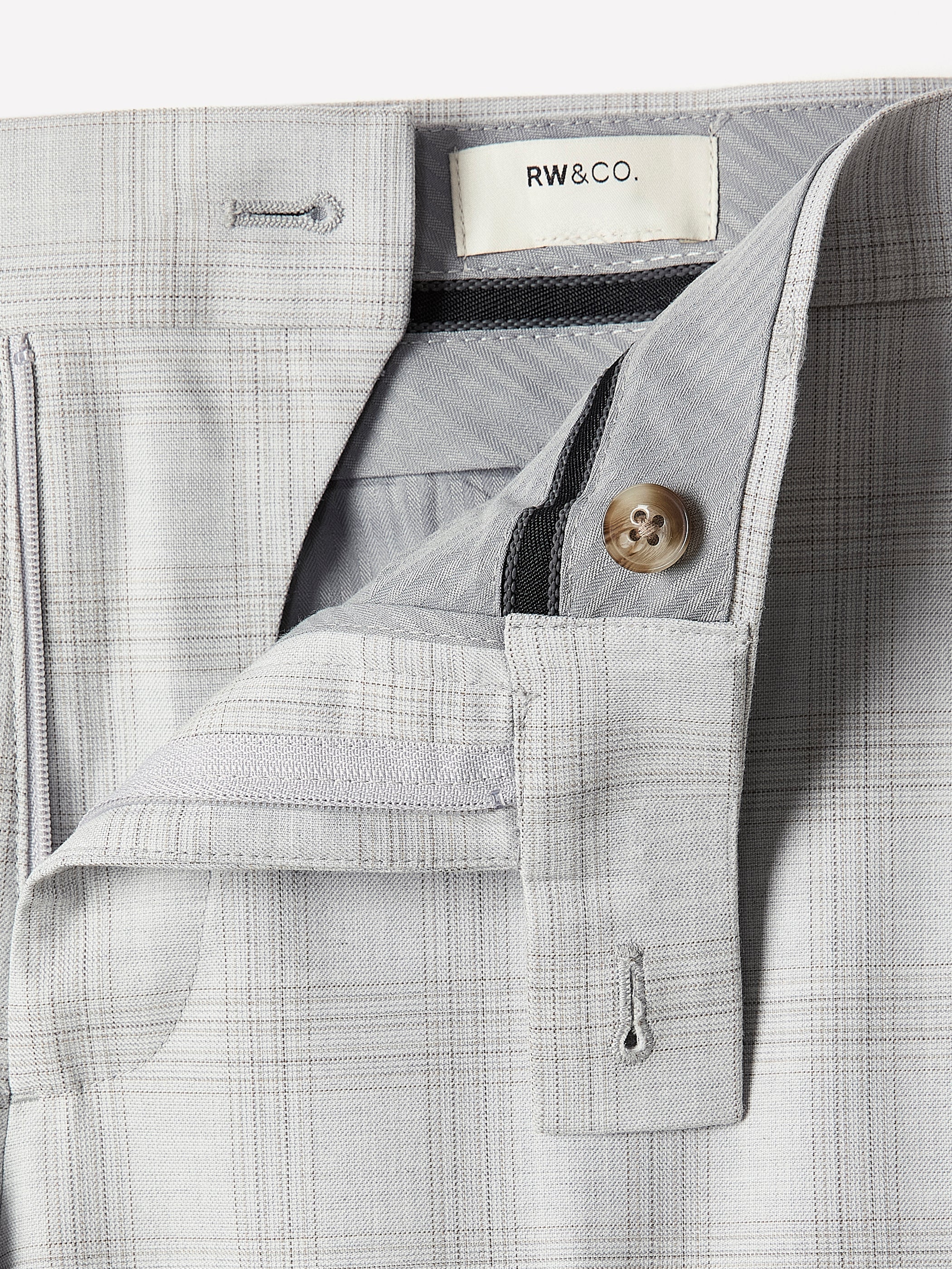 Slim Fit Grey Checkered Suit Pant rw&co Great Value Deal
