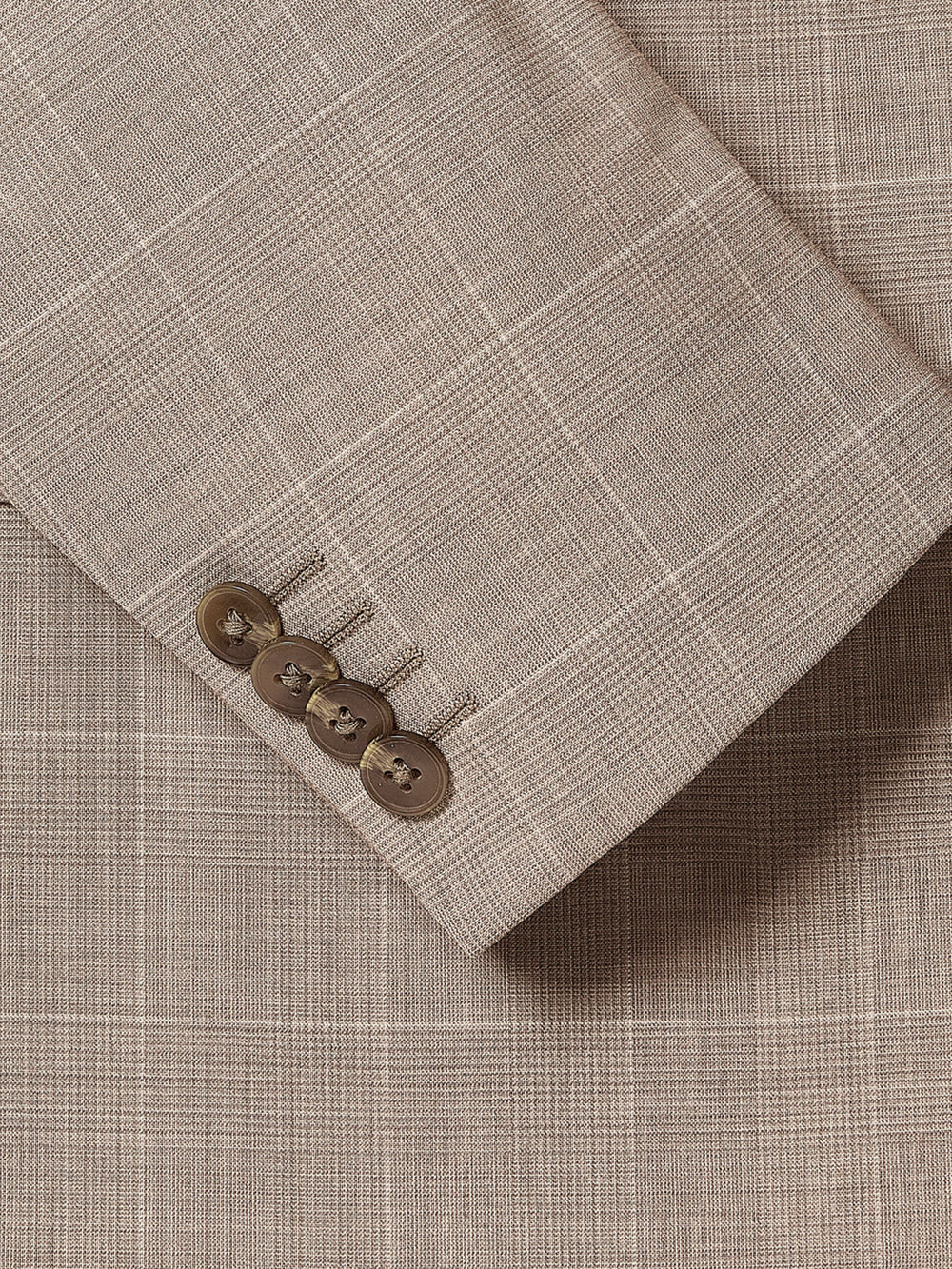 Slim Fit Wool Check Suit Blazer rw&co Special Offer