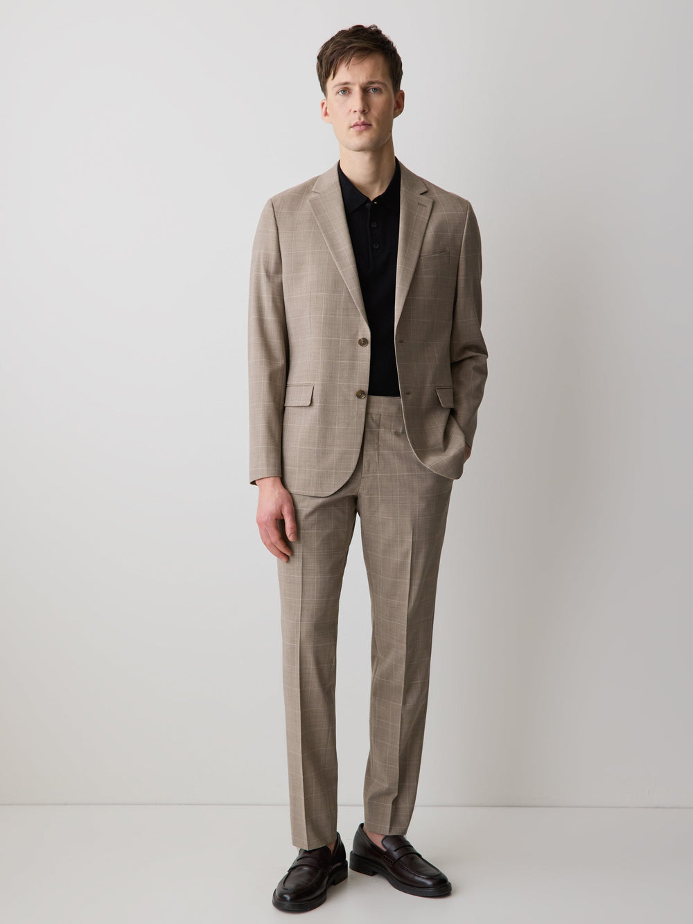 Slim Fit Wool Check Suit Pant rw&co Exclusive Sale Price