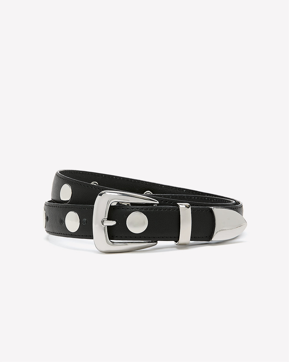 Studded Leather Belt rw&co Exclusive Sale Price