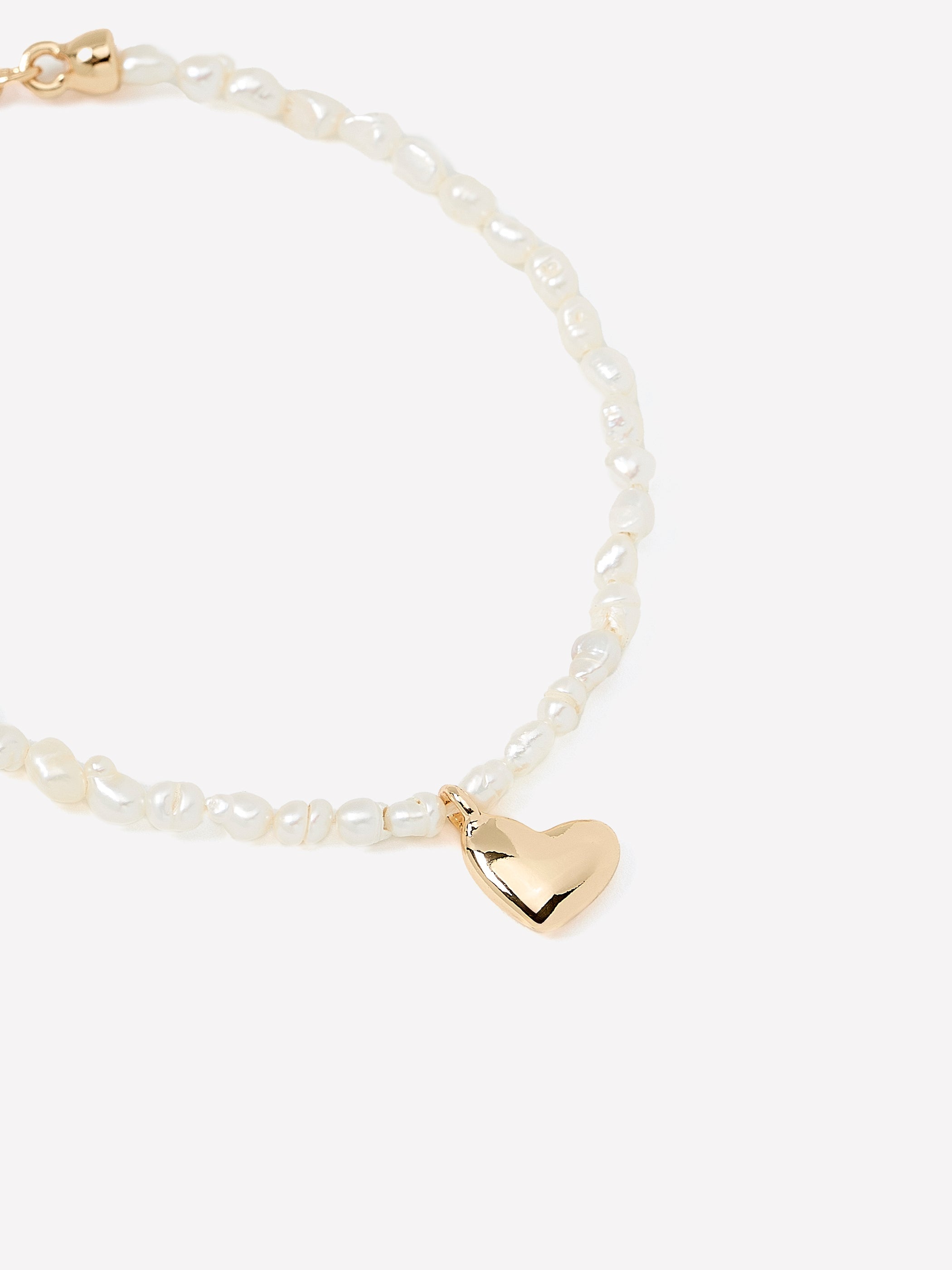 Pearl Bracelet with Heart Charm rw&co Exclusive Sale Price