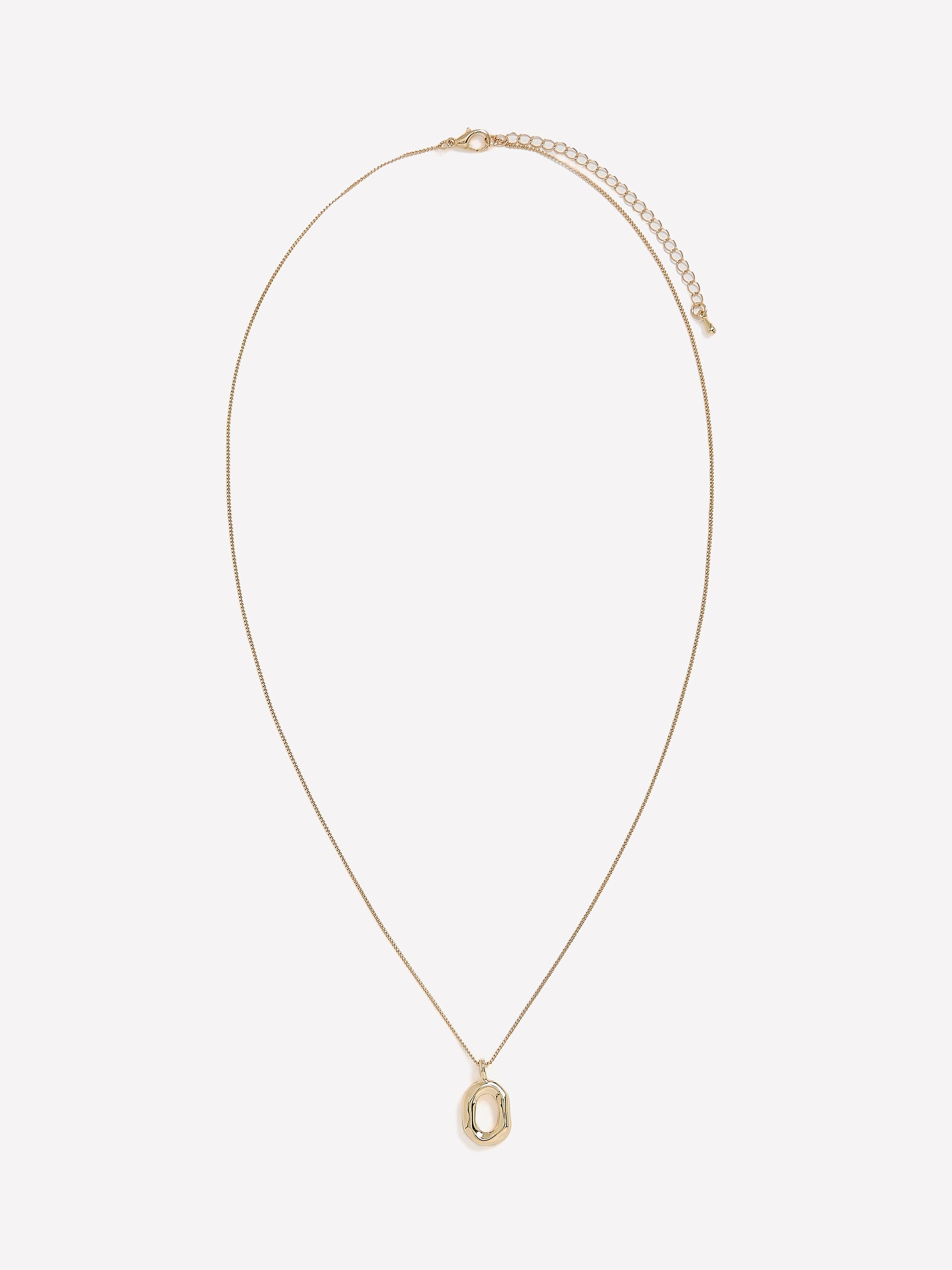 Necklace with Sculptural Metal Pendant rw&co Limited Time Discount