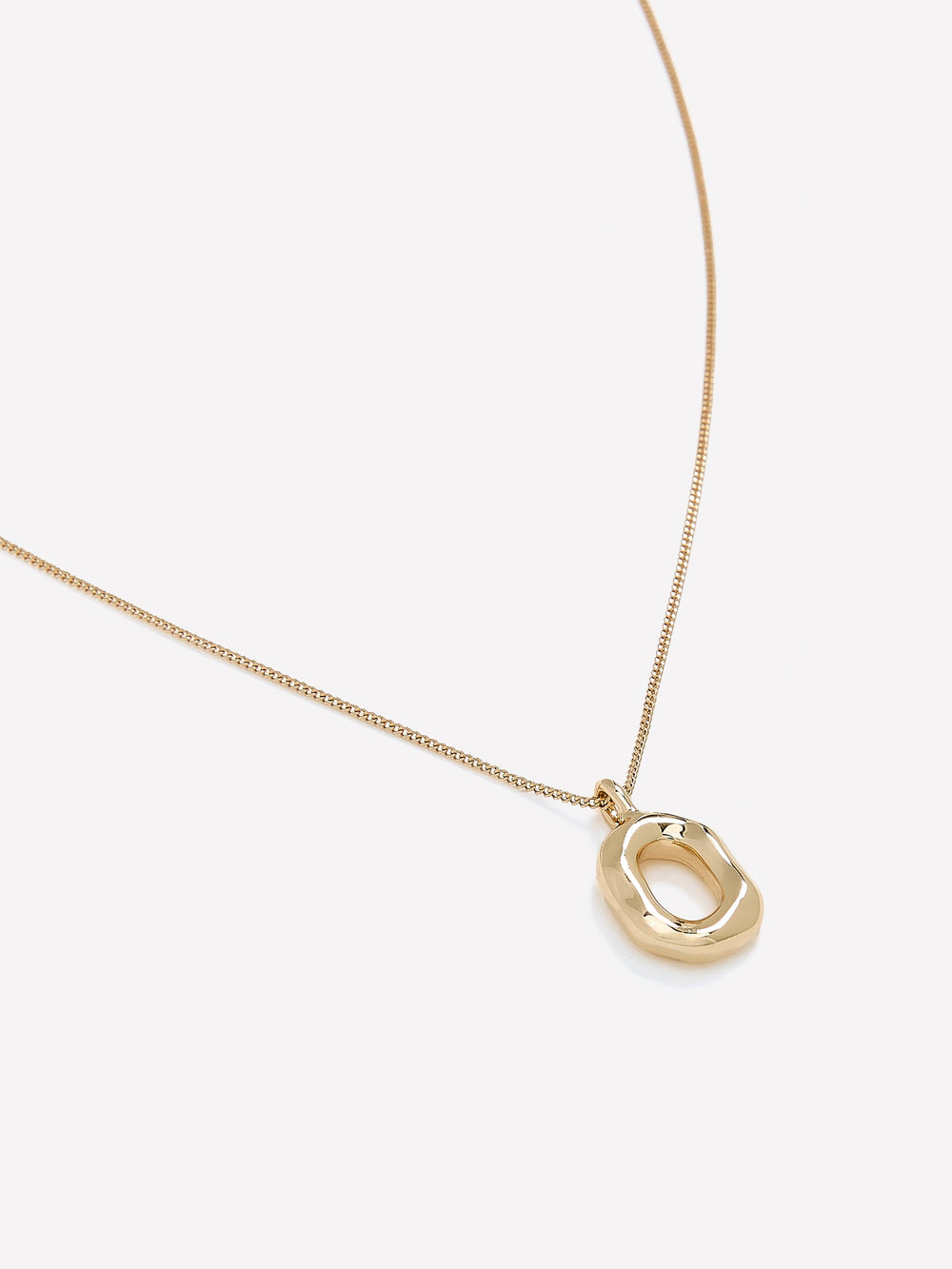 Necklace with Sculptural Metal Pendant rw&co Limited Time Discount