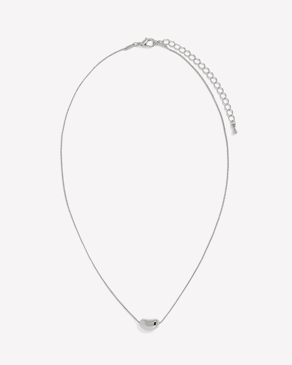 Delicate Chain Necklace with Bean Pendant rw&co Special Promo Price
