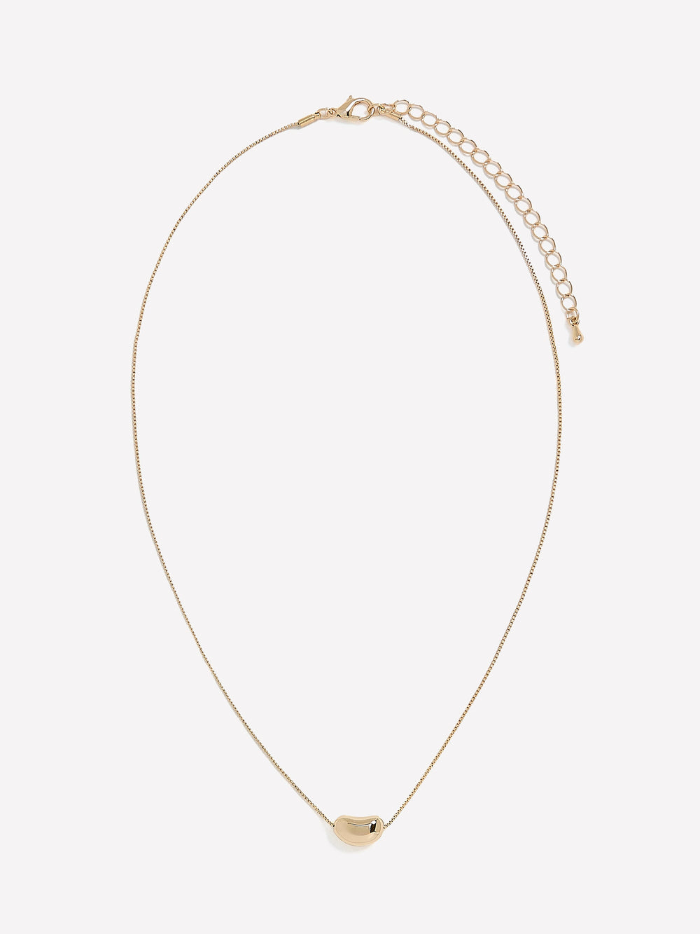 Delicate Chain Necklace with Bean Pendant rw&co Special Promo Price