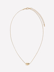 Delicate Chain Necklace with Bean Pendant rw&co Special Promo Price