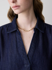 Golden Beaded Necklace rw&co Great Value Deal