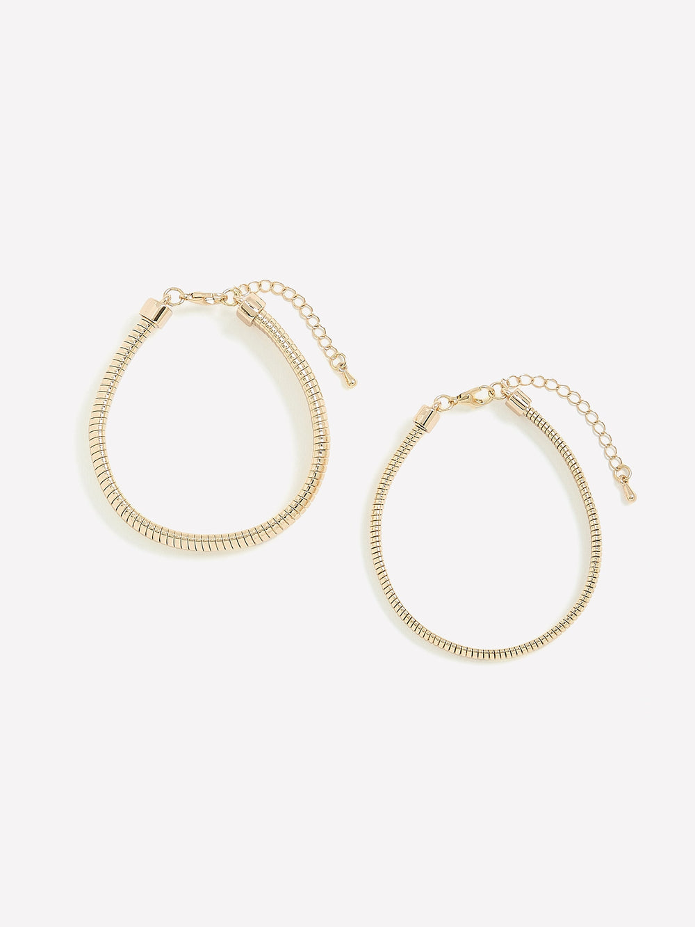 Snake-Chain Bracelets - Set of 2 rw&co On Sale