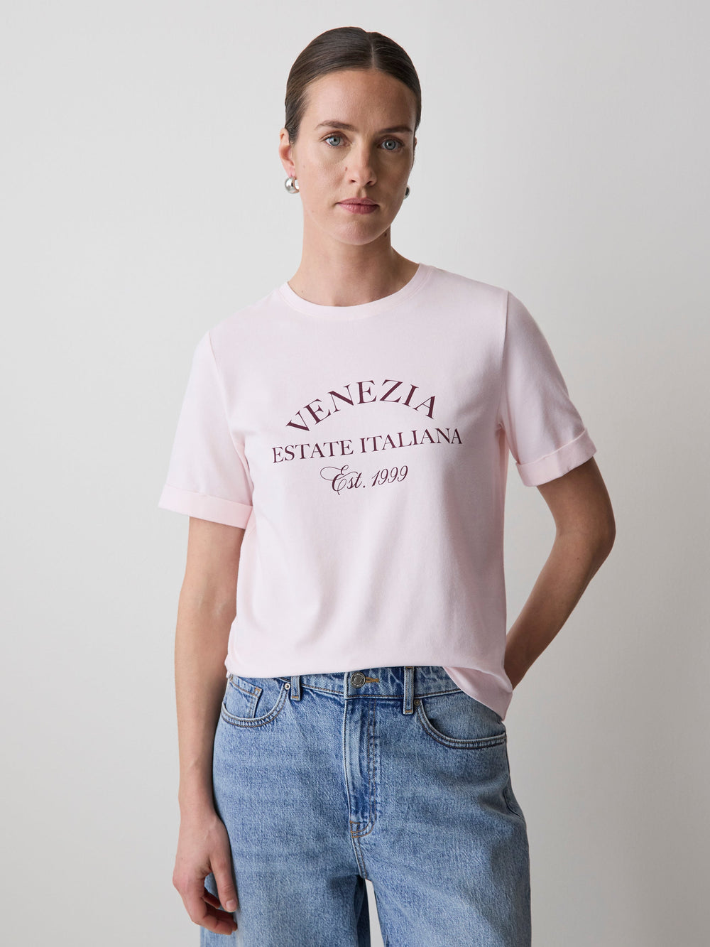 Organic Cotton Short-Sleeve Crew-Neck Tee rw&co Special Promo Price