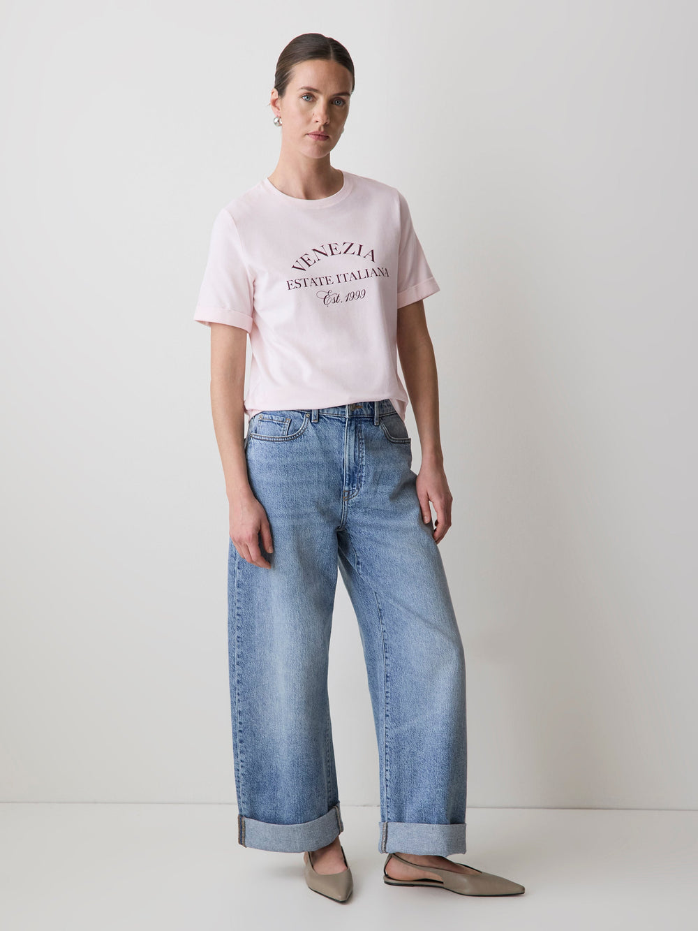 Organic Cotton Short-Sleeve Crew-Neck Tee rw&co Special Promo Price