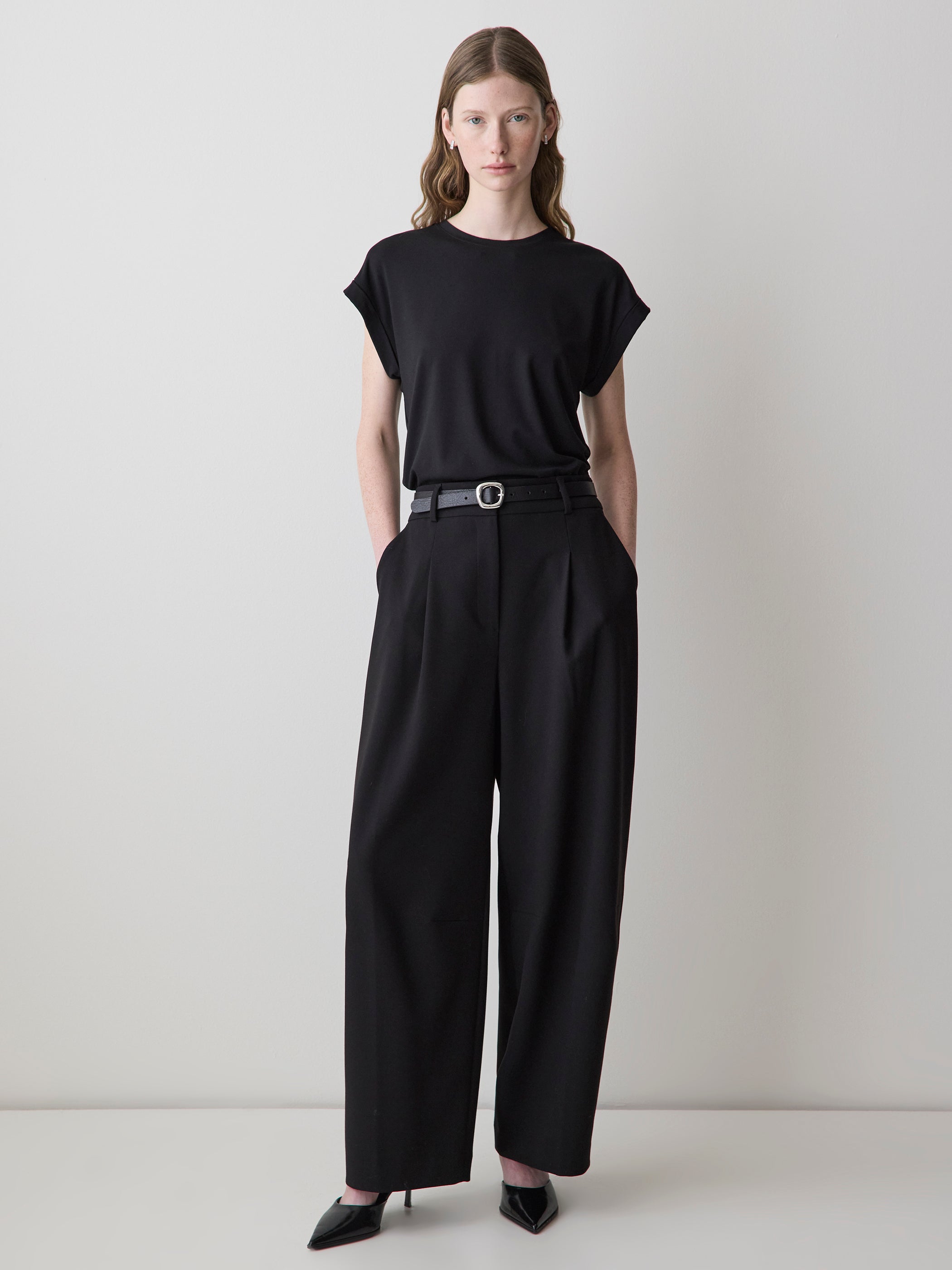 Extended-Sleeve Crew-Neck Tee rw&co Special Offer