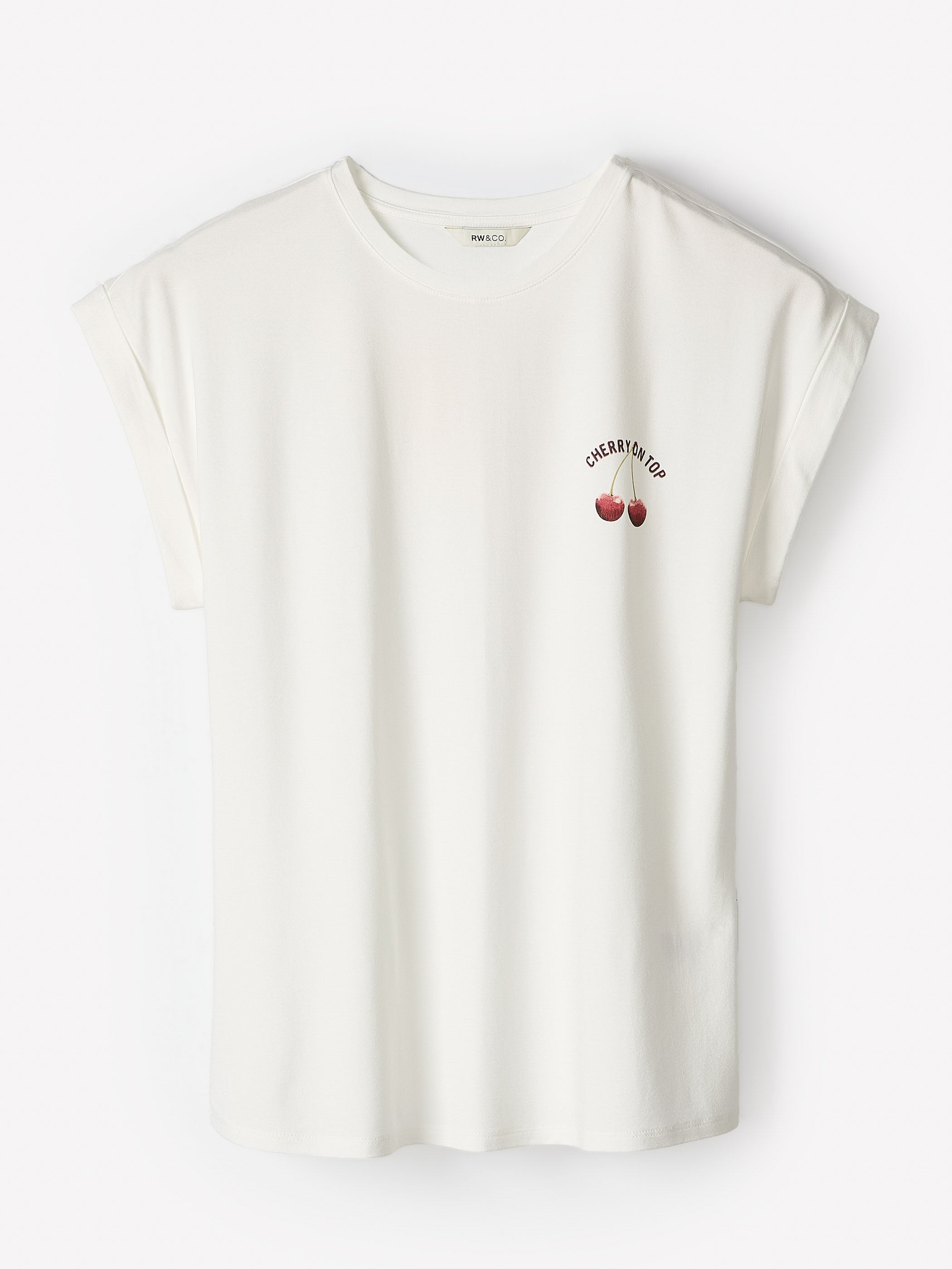 Extended-Sleeve Crew-Neck Tee rw&co Limited Time Discount