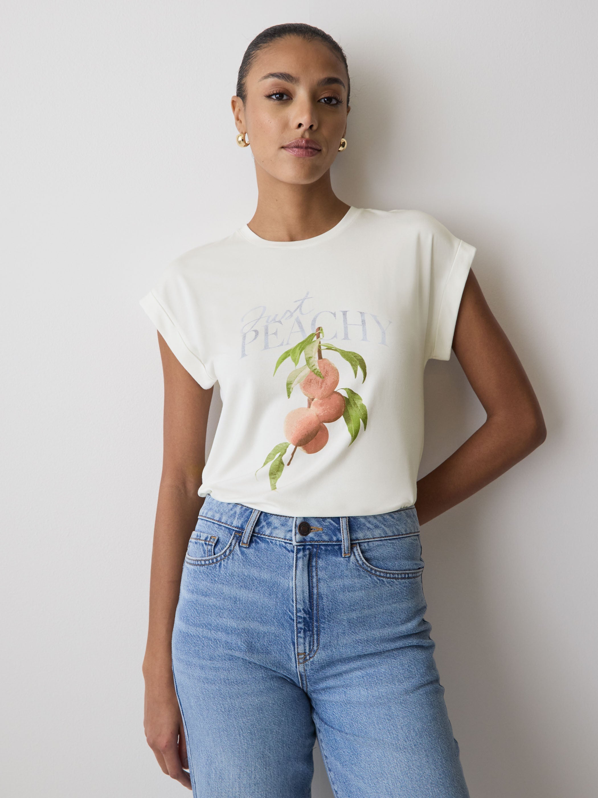 Extended-Sleeve Crew-Neck Tee rw&co Limited Time Discount