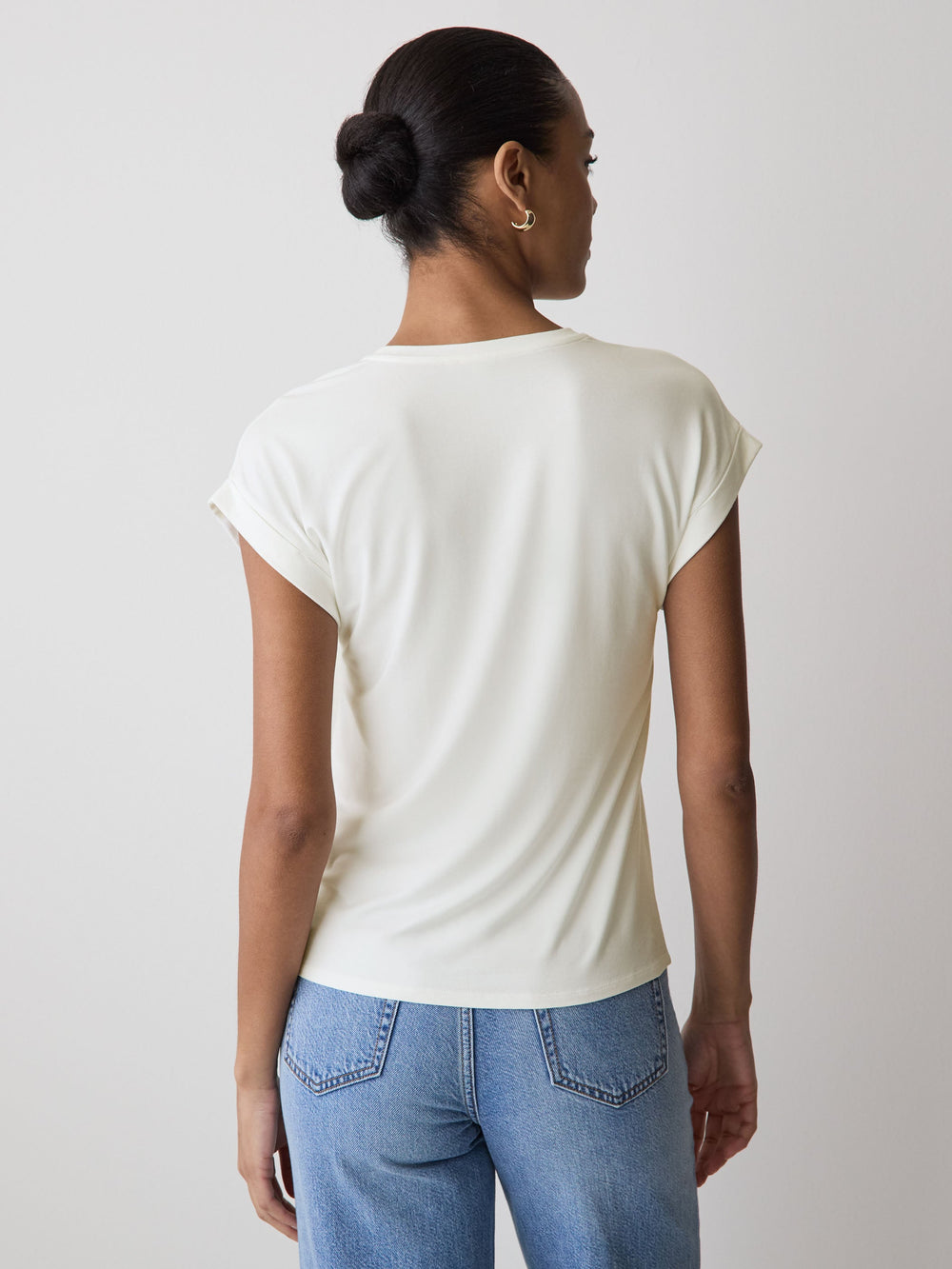 Extended-Sleeve Crew-Neck Tee rw&co Limited Time Discount