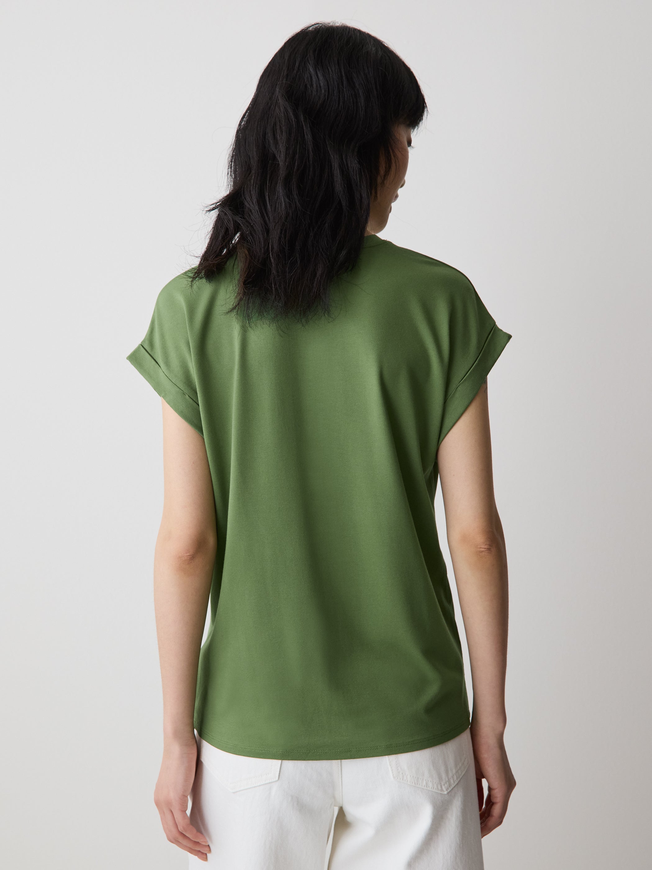 Extended-Sleeve Crew-Neck Tee rw&co Limited Time Discount