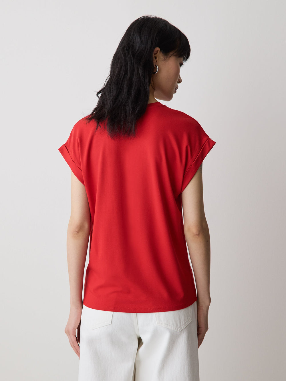 Extended-Sleeve Crew-Neck Tee rw&co Limited Time Discount